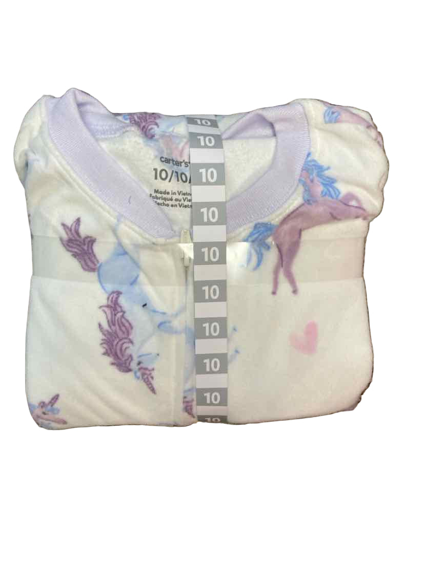 Carters (C) White Print Youth Size 10-12 2PCSleepwear