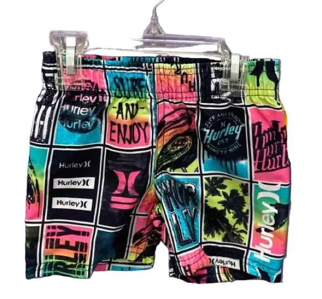 Hurley (C) Black Print Infant Size 18 MO SwimTrunks