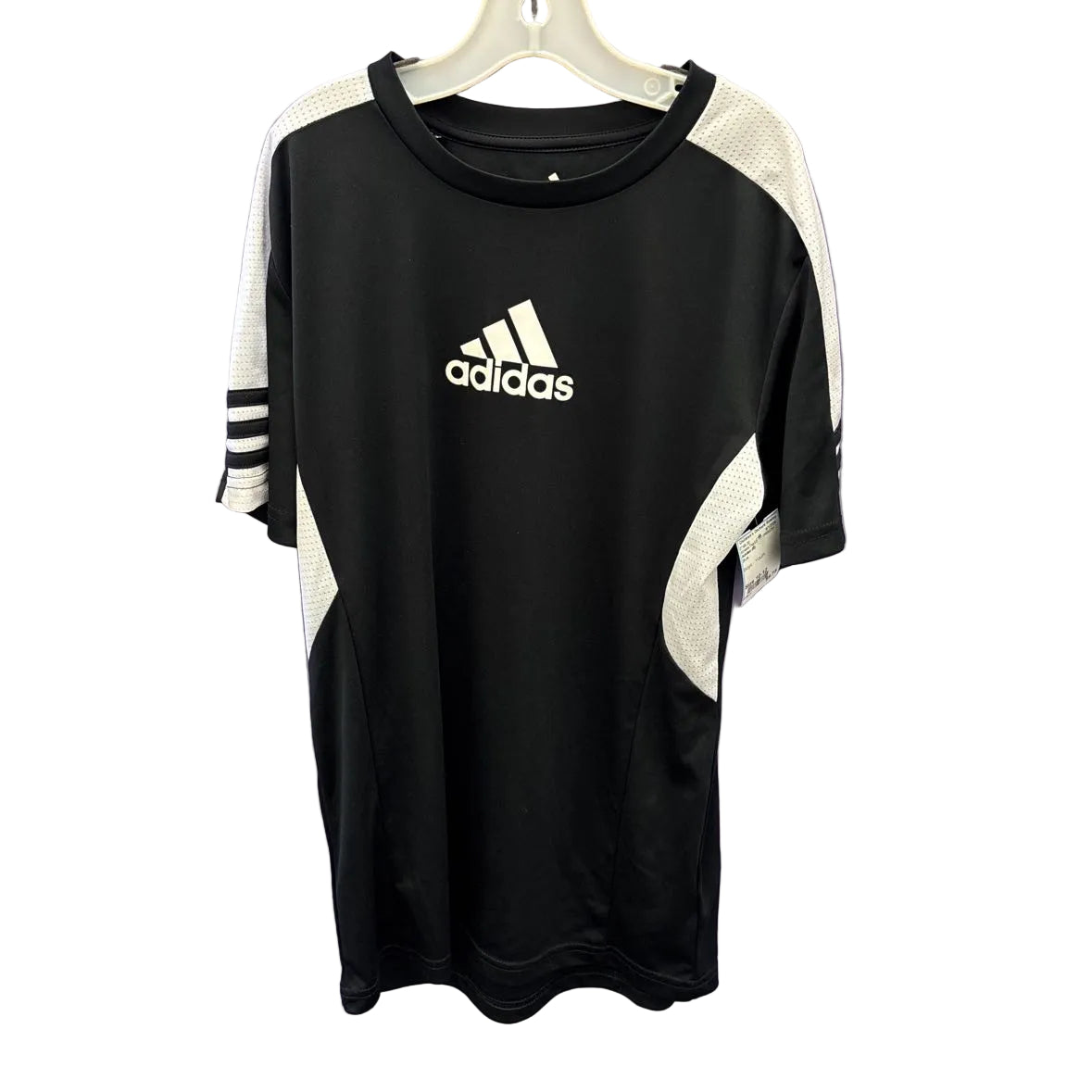 Adidas (B) Blue Youth Size 10-12 Athletic Top Short Sleeve