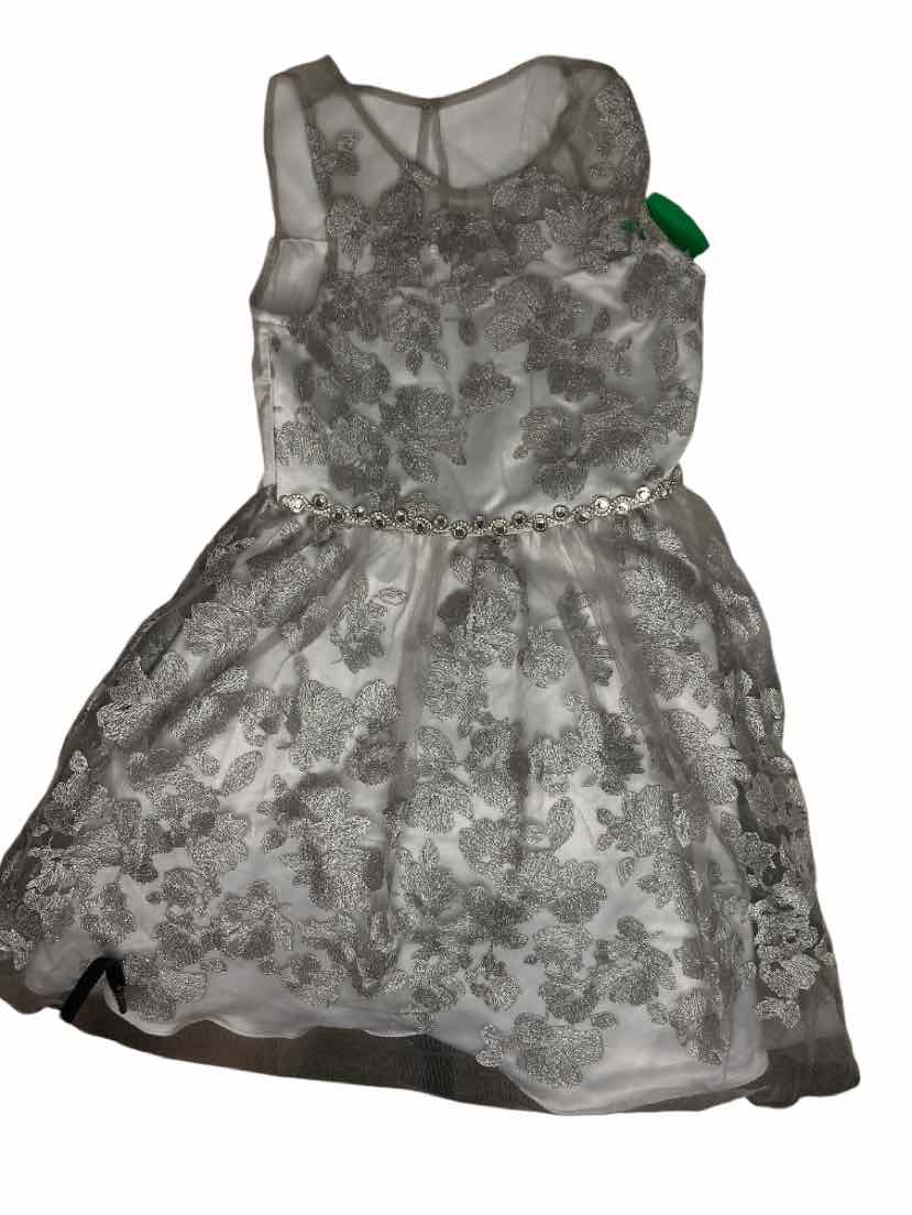 Rare Editions (B) Silver Youth Size 12 PartyDress