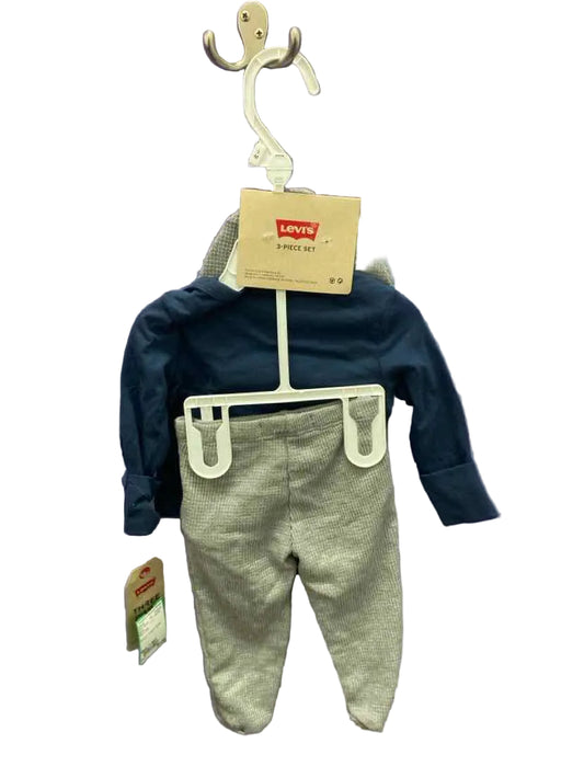 levis Blue Gray Infant Size 3 MO 3PC Casual