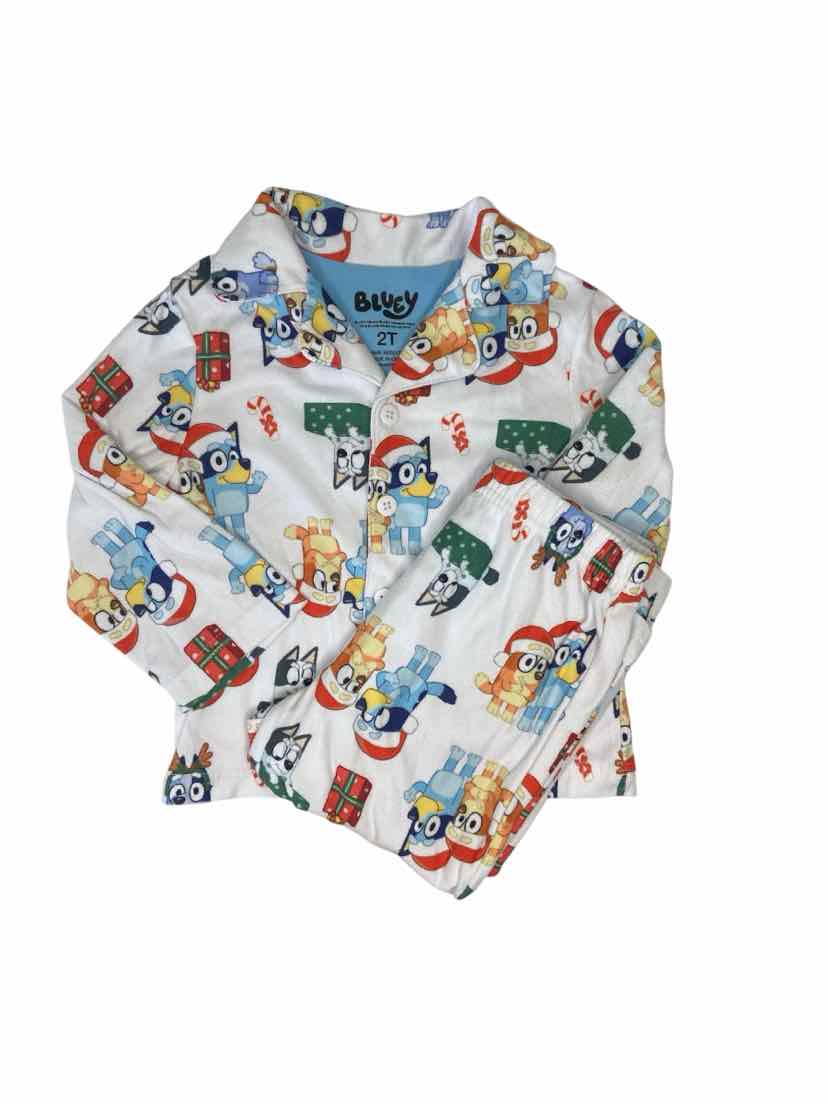 Bluey Christmas Toddler Size 2T 2PCSleepwear