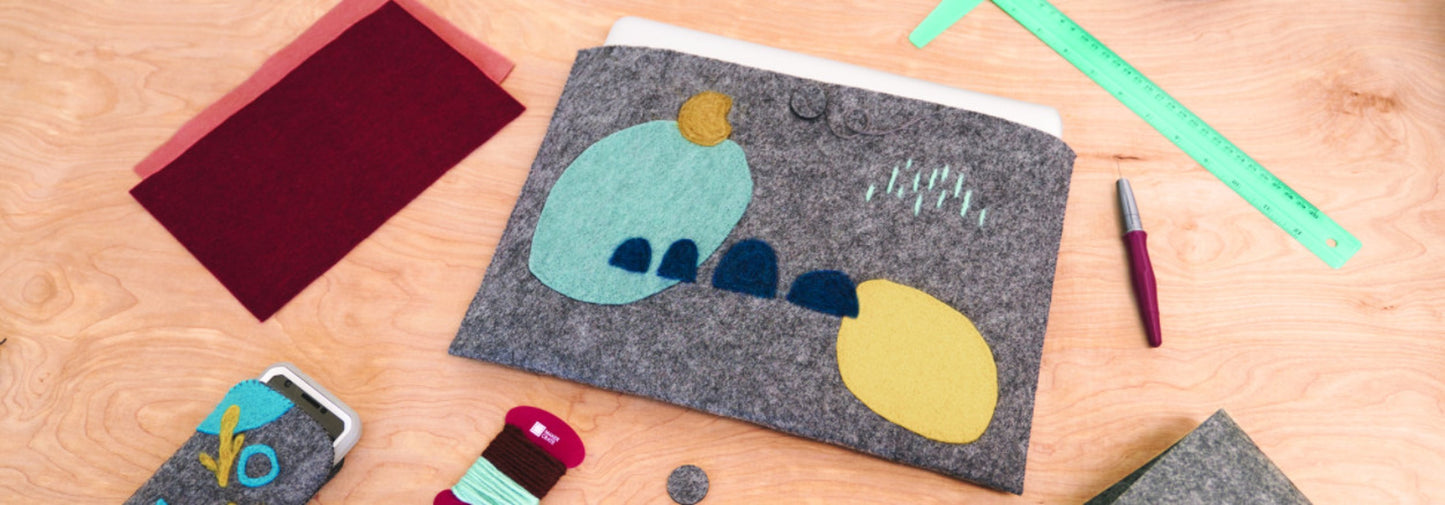Kiwi Co Educational Needle Felted Electronics Case