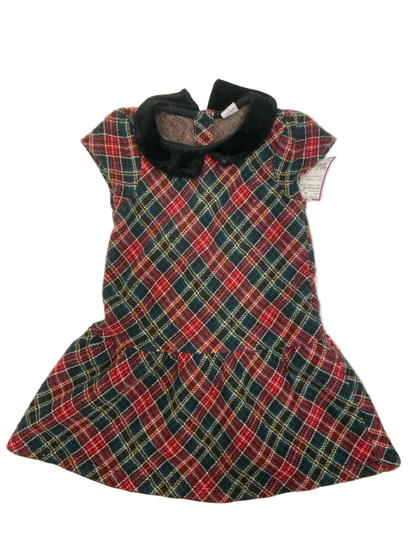 Janie and Jack (A) Plaid Toddler Size 3T CasualDress