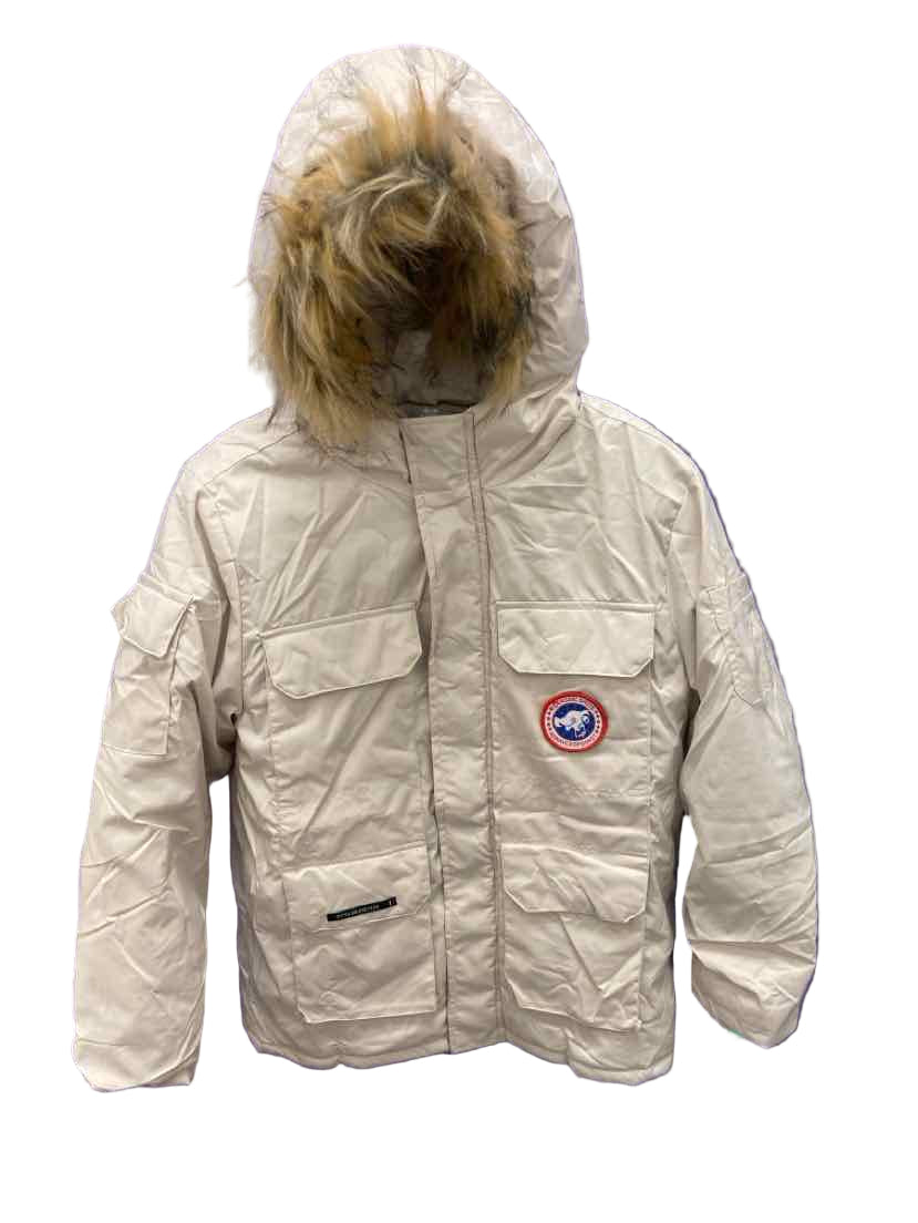 Style & Denim Cream Youth Size 10 Jacket Heavy