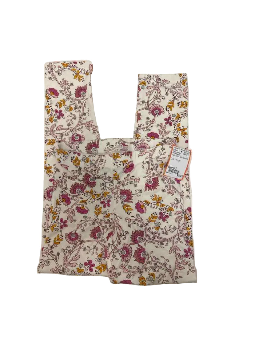 Old Navy (C) Floral Youth Size 6-7 BasicLeggings