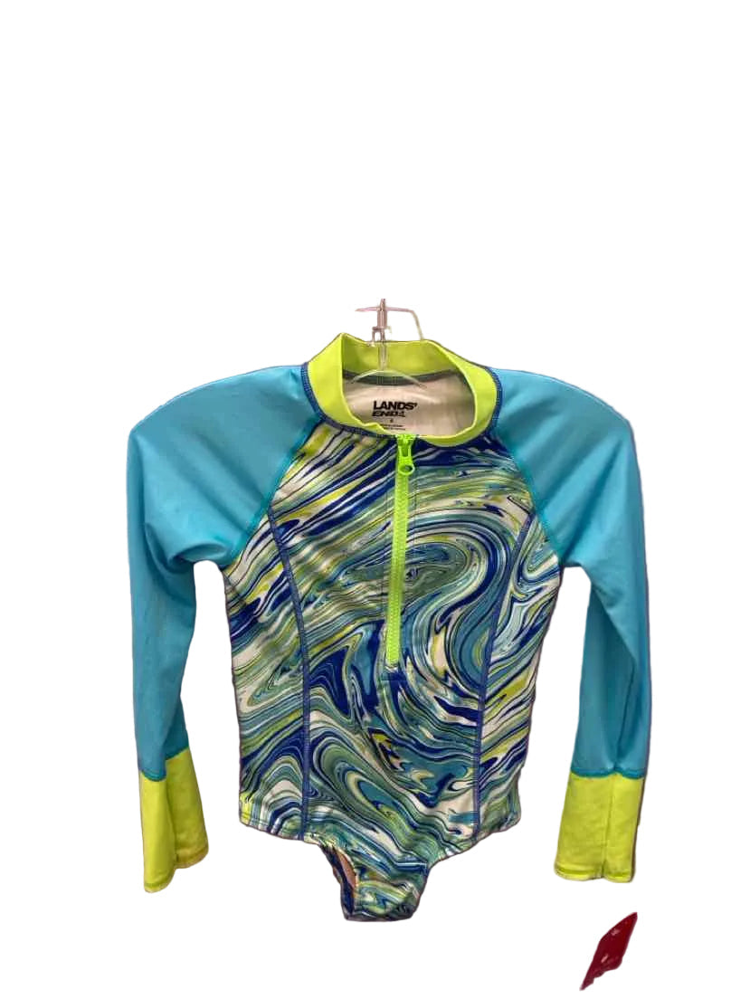 Lands End Aqua Youth Size 6 1PCSwimwear