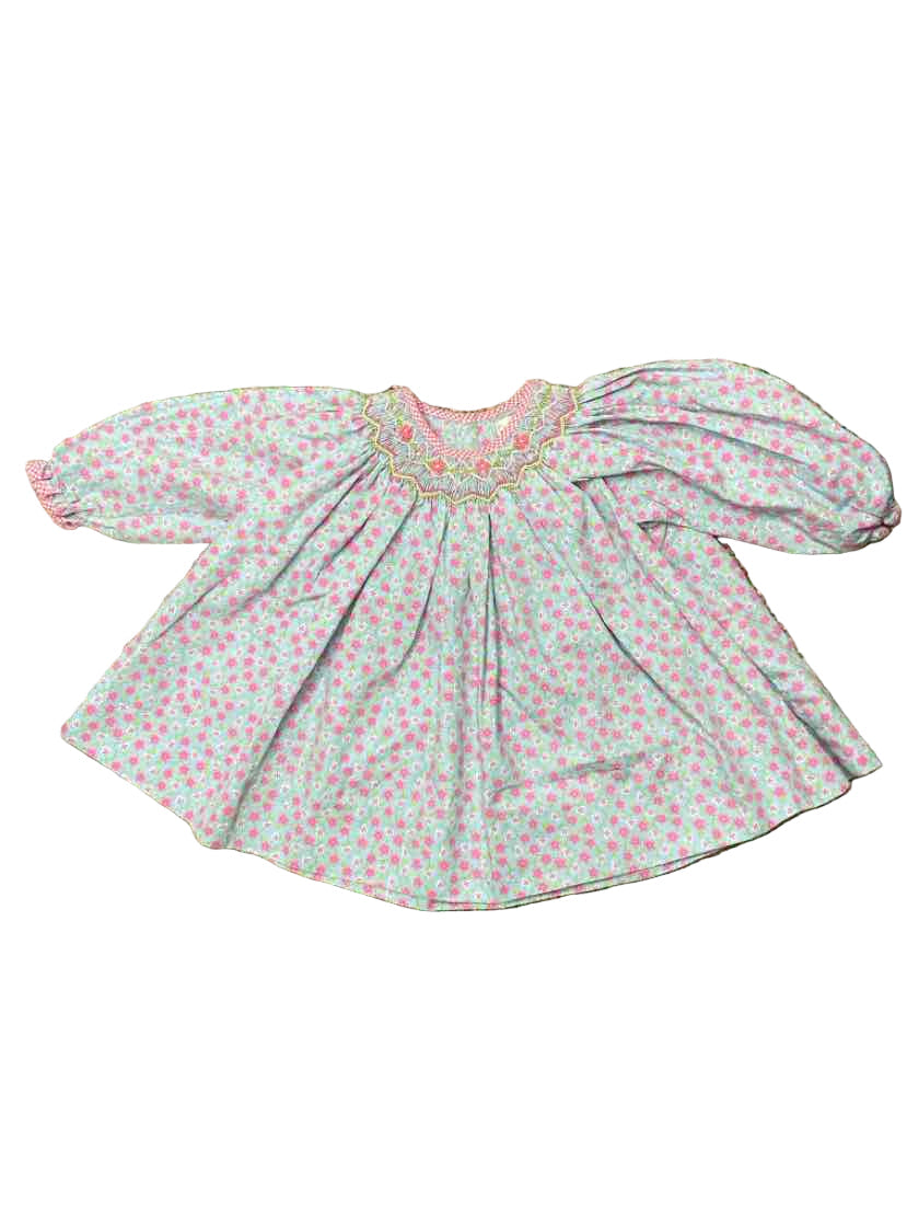 Petit Ami (B) Blue Pink Infant Size 6 MO CasualDress
