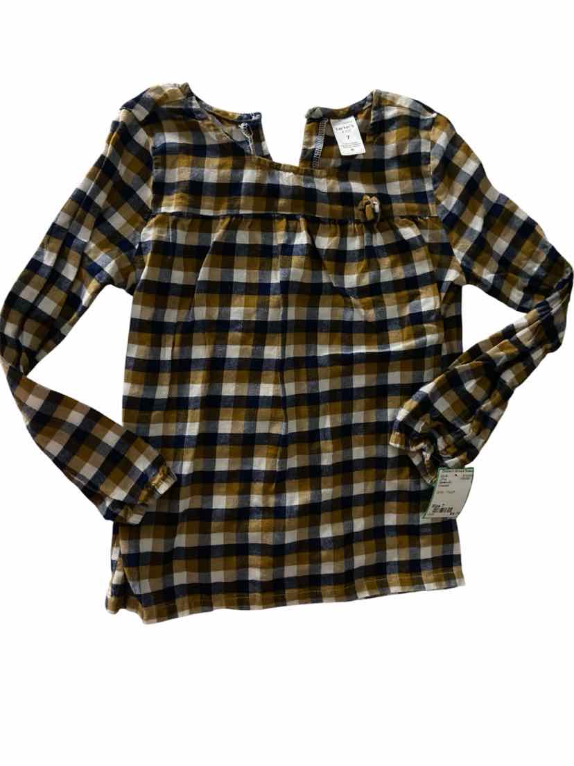 Carters (C) Checked Youth Size 7 LSTop