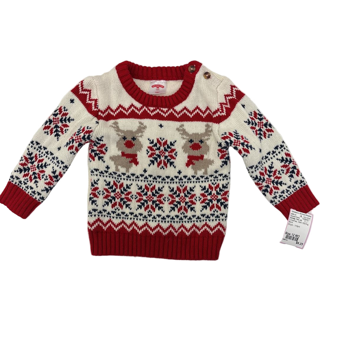Holiday Time (D) Christmas Infant Size 12 MO SweaterHeavy