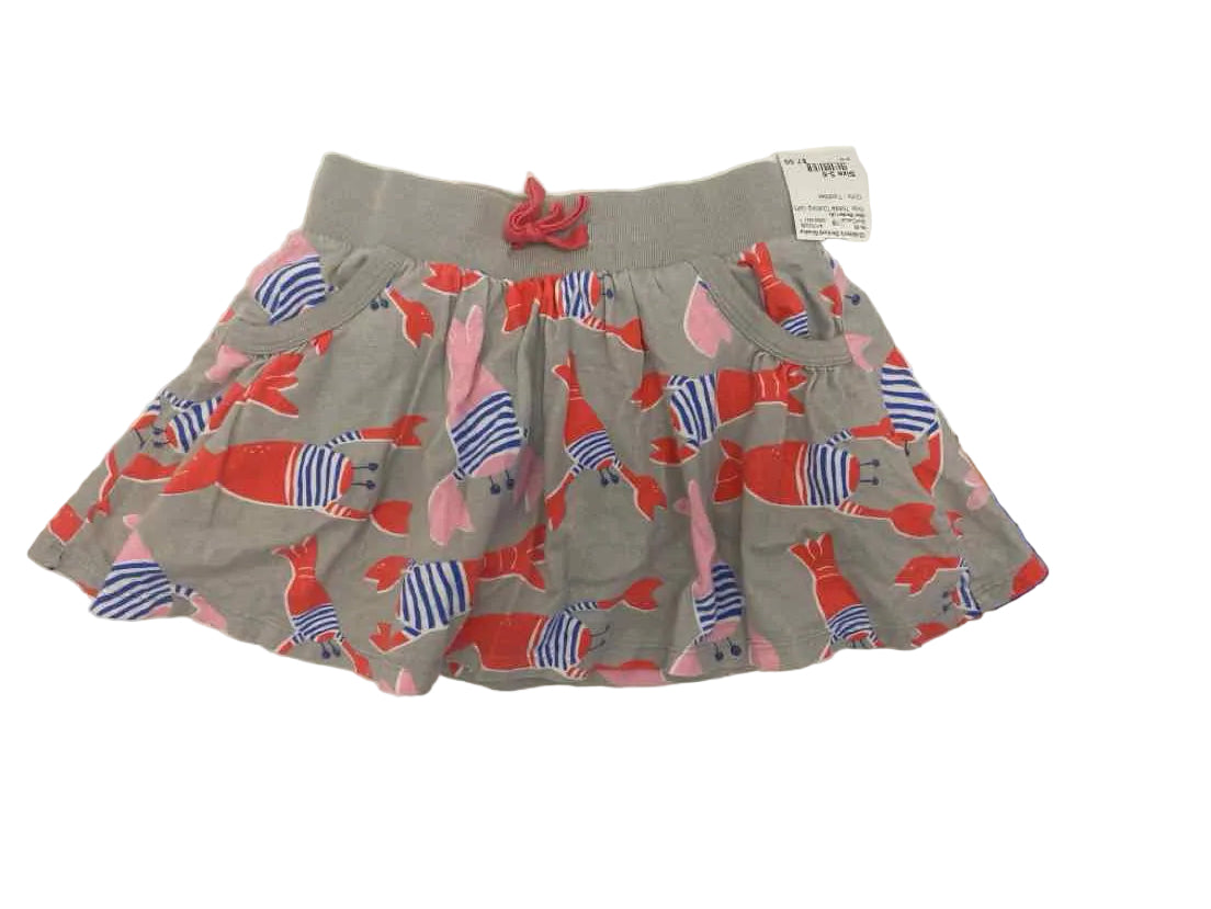 Mini Boden (A) Gray Toddler Size 5-6 SkirtCasual