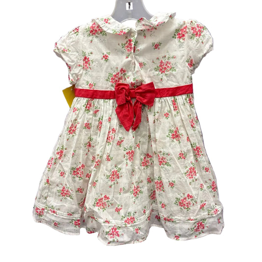 Janie and Jack (A) White Print Infant Size 12-18 MO Party Dress