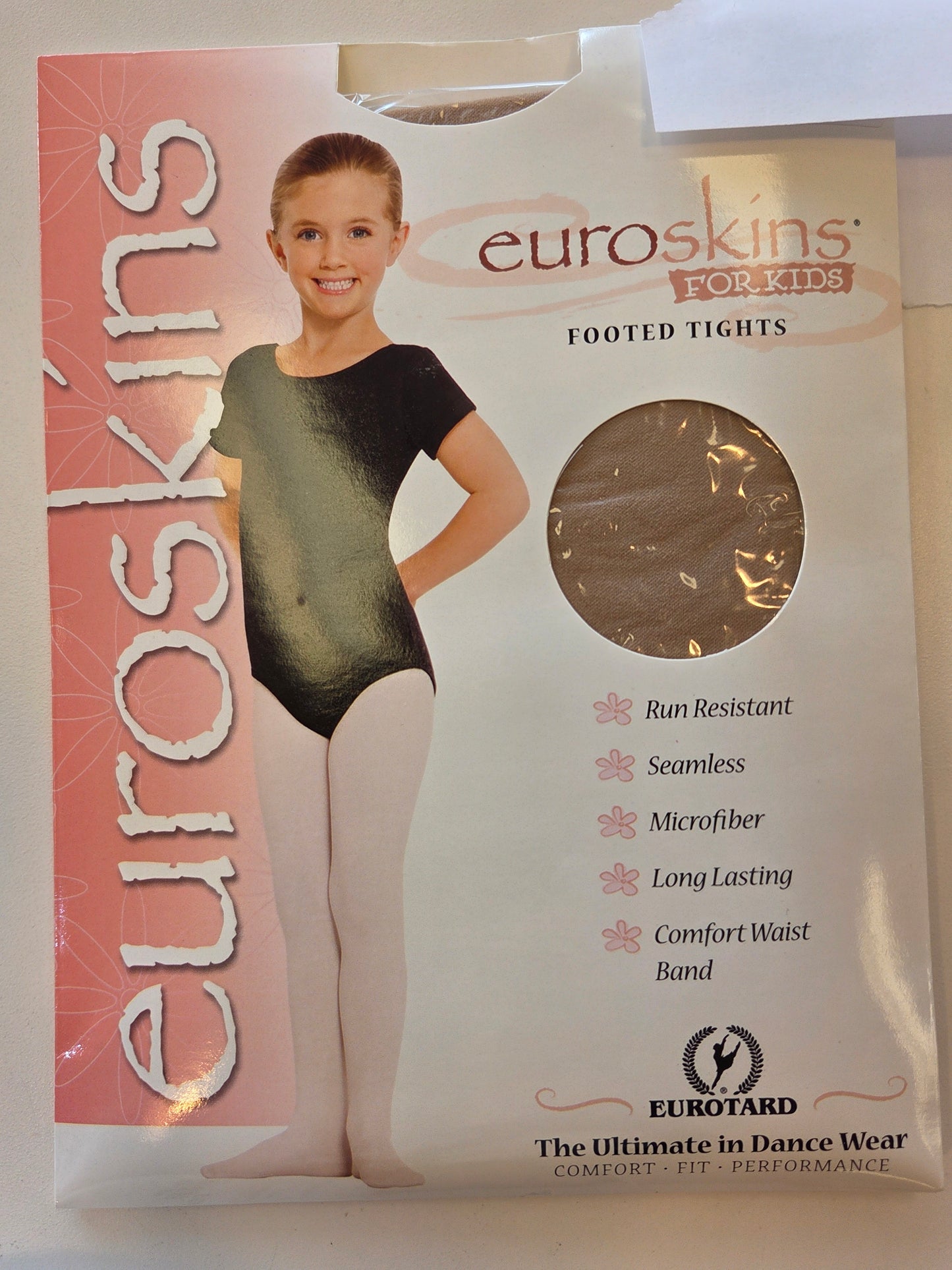 eurotard Size S/M Light Suntan Footed Dance Tights
