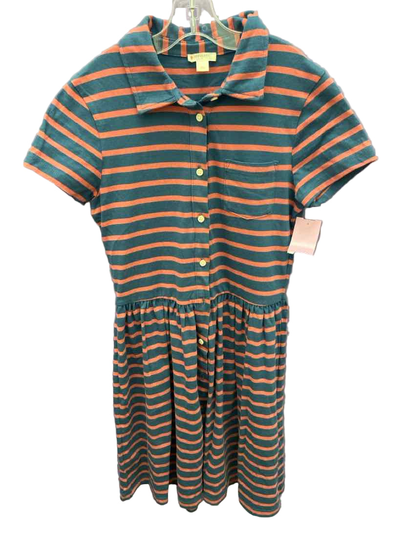 Crewcuts (B) Blue Pink Youth Size 10-12 CasualDress
