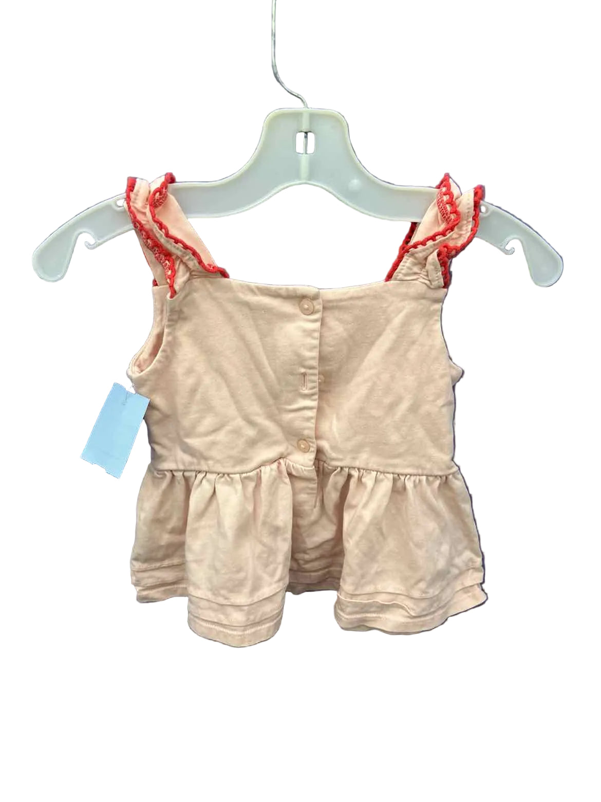 Janie and Jack (A) Coral Toddler Size 3T SSTop