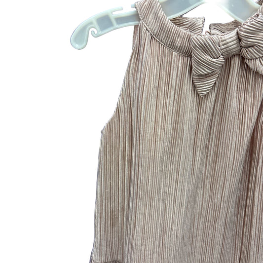Janie and Jack (A) Rose Gold Toddler Size 4 PartyDress