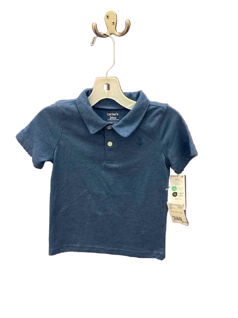 Carters (C) Blue Infant Size 24 MO Polo