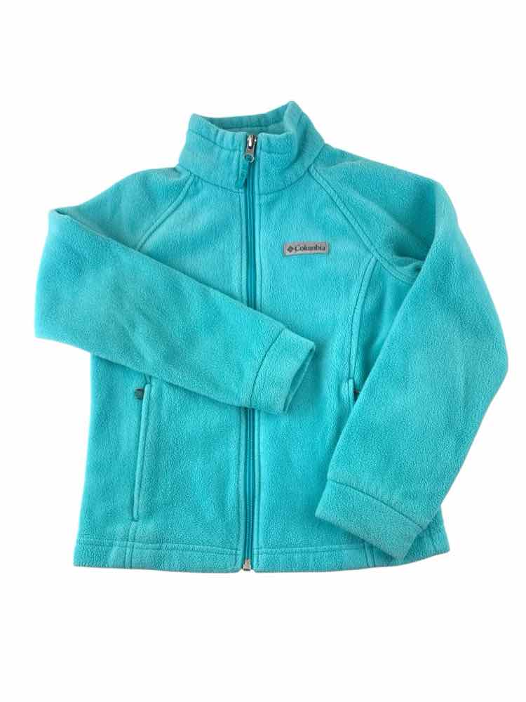 Columbia - Clothing (B) Aqua Youth Size 7-8 Jacket Fleece