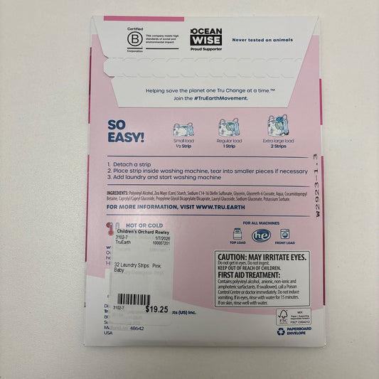 TruEarth Fragrance - Free Laundry Detergent Eco Strips