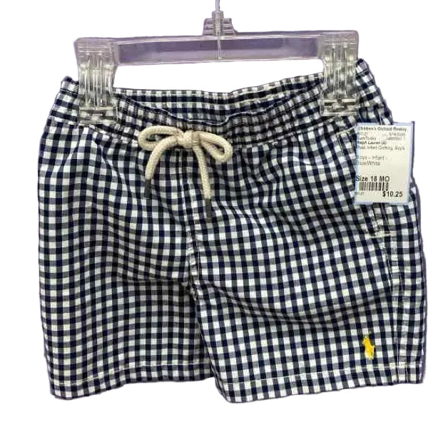 Ralph Lauren (A) Plaid Infant Size 18 MO SwimTrunks