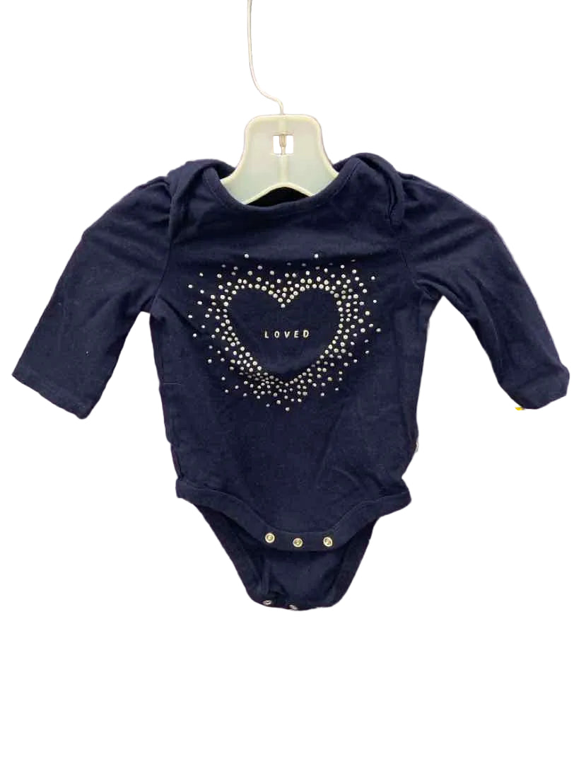 Gap (B) Navy Infant Size 3-6 MO LSTop