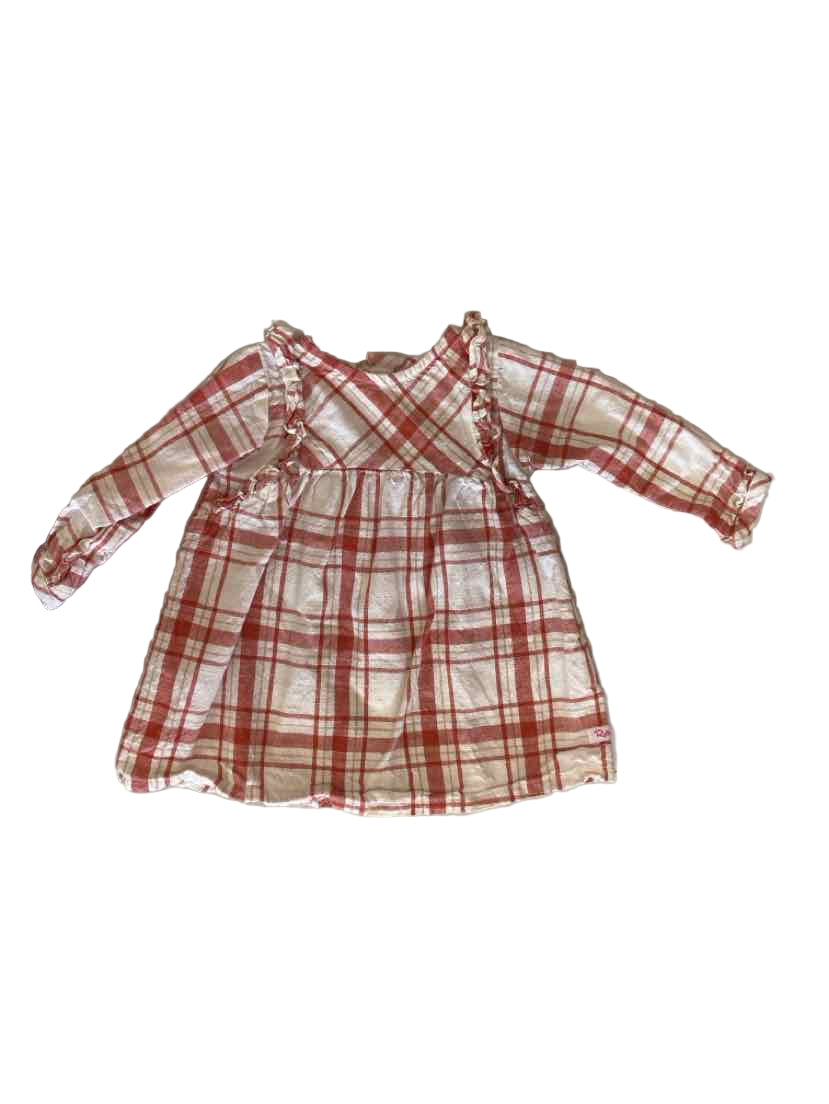 Ruffle Butts and Rugg (B) Plaid Infant Size 12 MO CasualDress