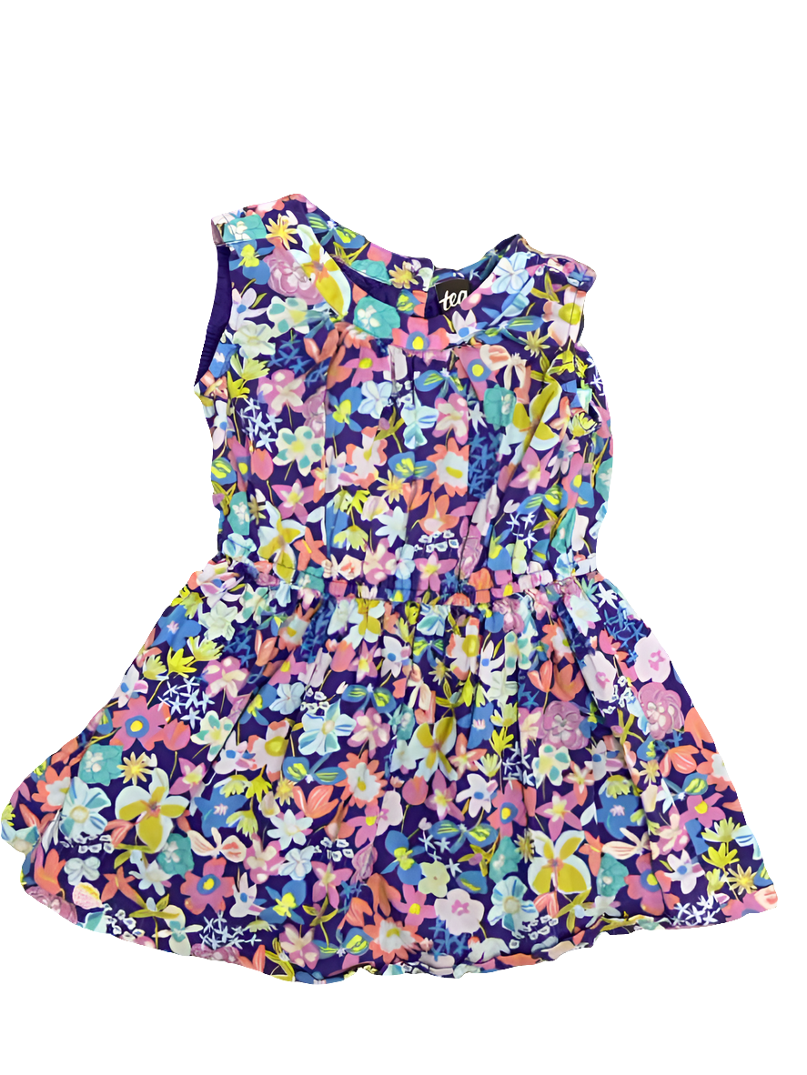 Tea Collection (A) Floral Toddler Size 4 CasualDress