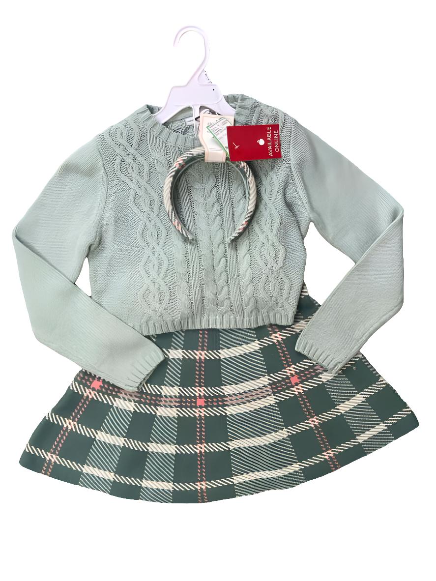 Cupcake (A) Green Youth Size 7-8 3PCCasual