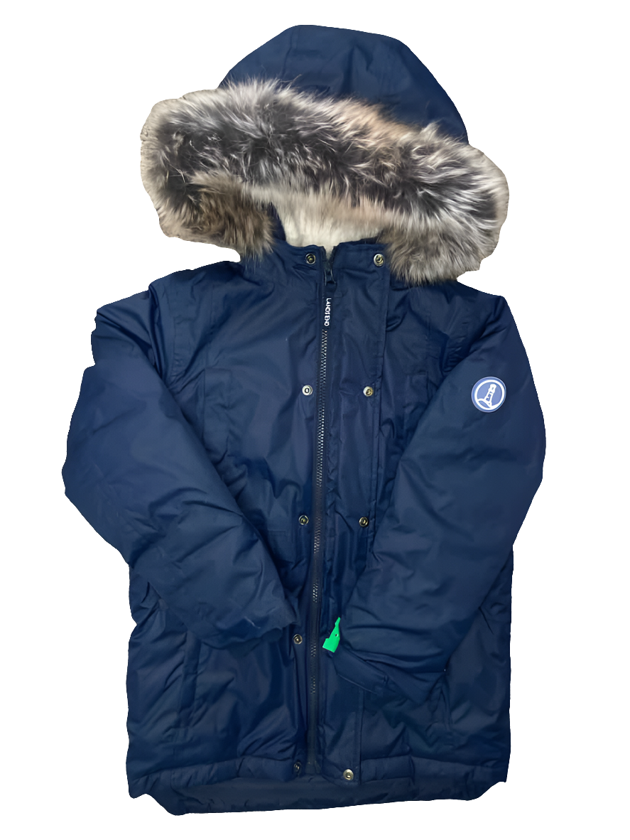 Lands End Navy Youth Size 8 Jacket Heavy