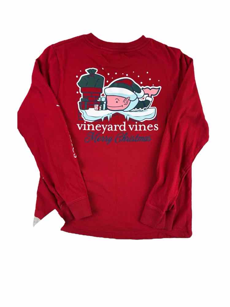 Vineyard Vines (A) Christmas Youth Size 7 LSTop