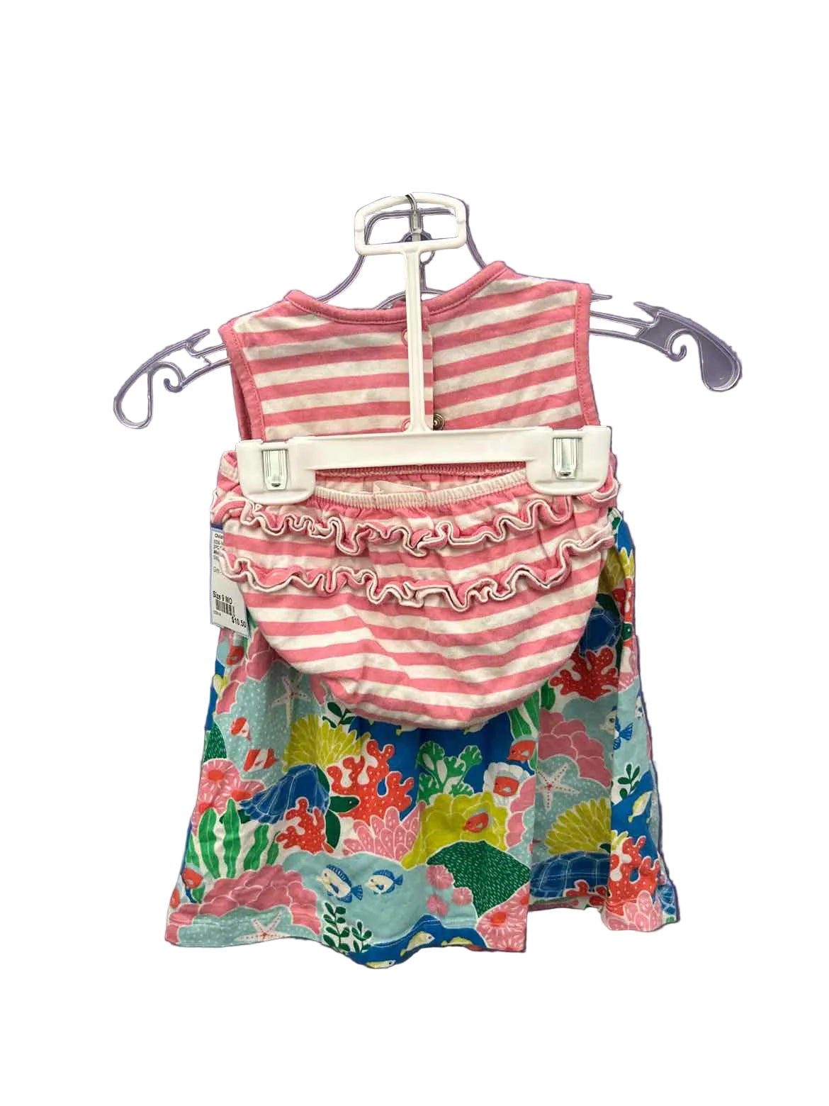 Mini Boden (A) Stripe Infant Size 9 MO 2PC Casual
