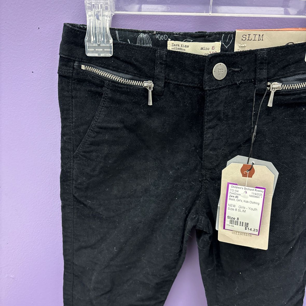 Zara (B) Black Youth Size 8 PantDress