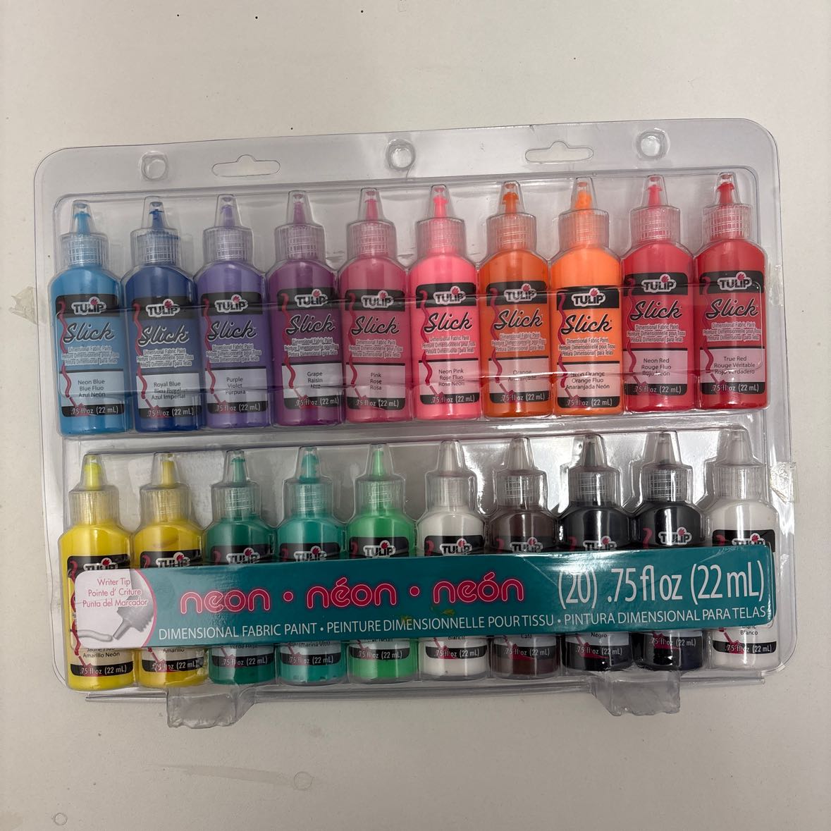 NEW Neon Fabric Paint Set