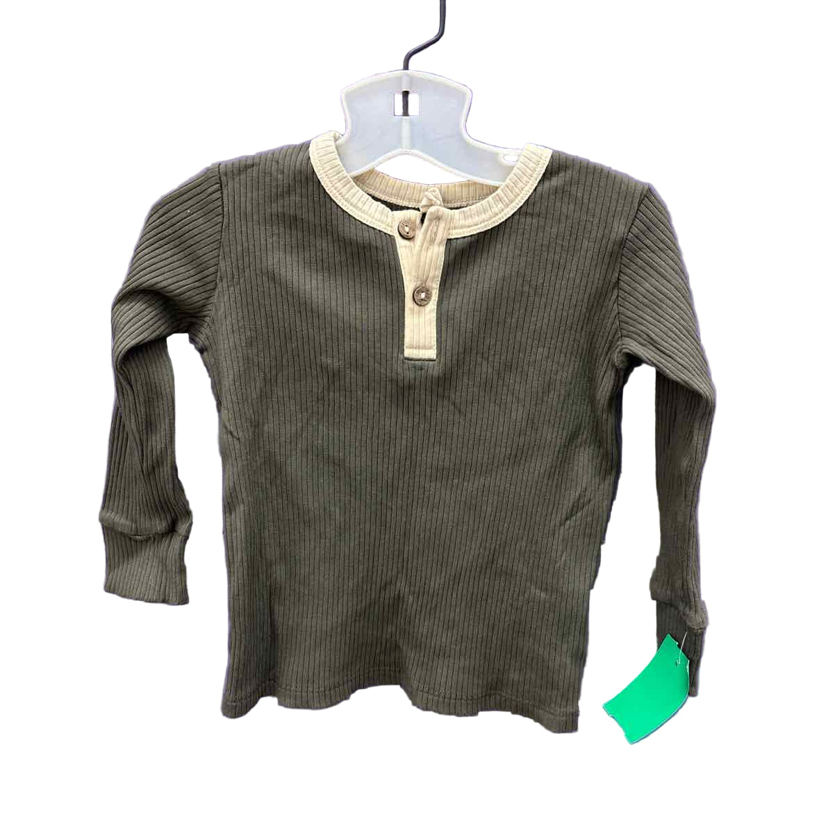 Quincy Mae Green Toddler Size 2T LSTop