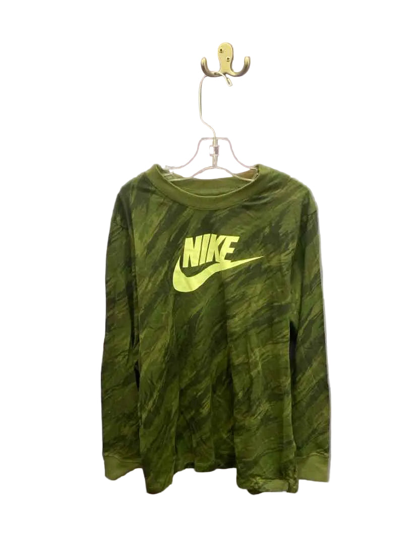 Nike (B) Green Youth Size Medium LSTop