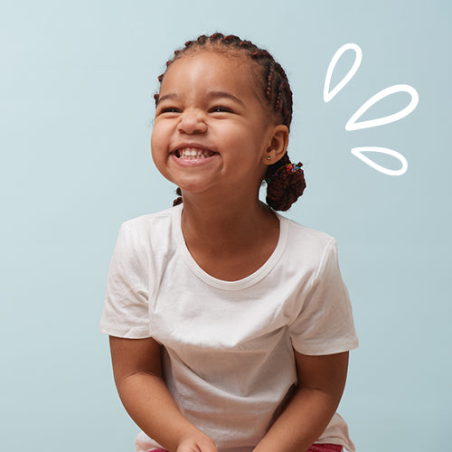 smiling girl in braids
