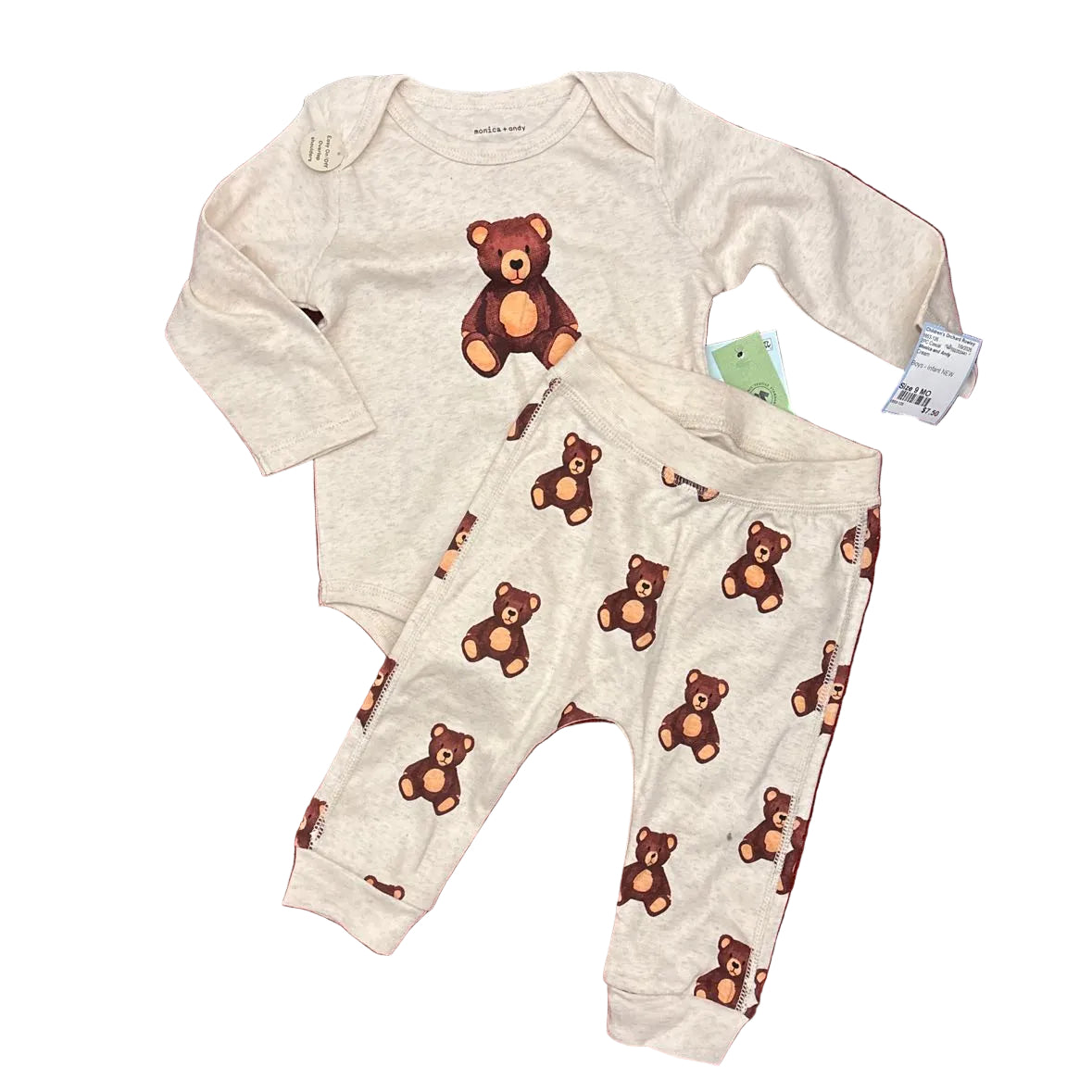 Monica and Andy Cream Infant Size 9 MO 2PC Casual