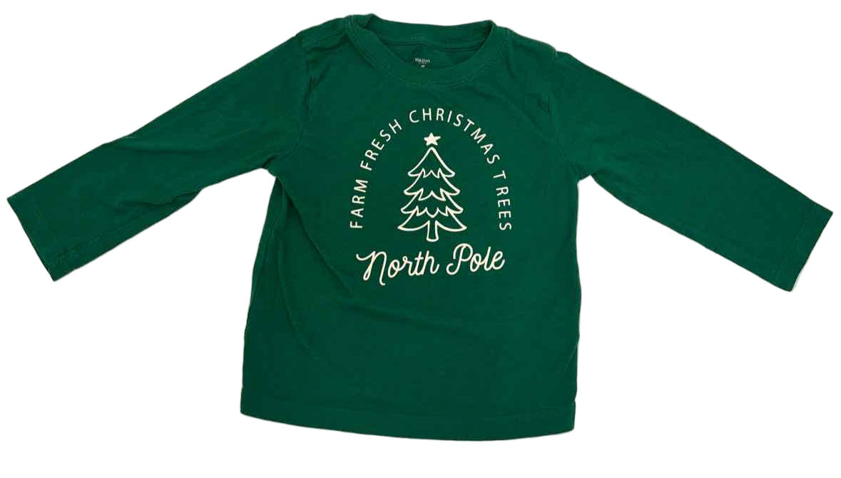 Holiday Time (D) Christmas Toddler Size 2T LSTop