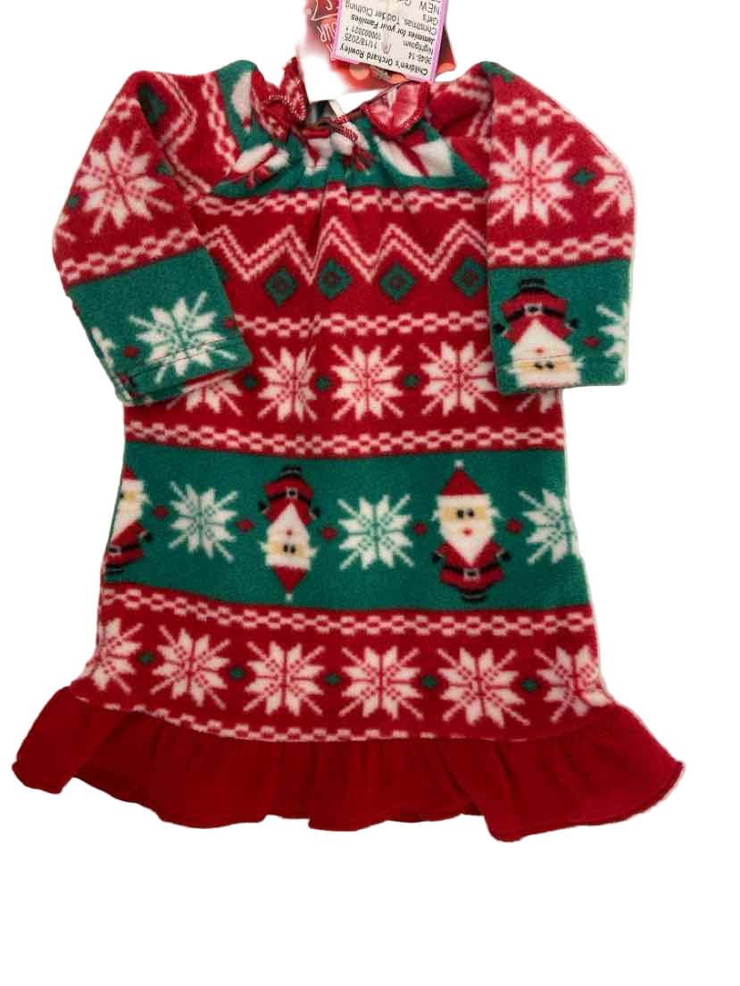 Jammies for your Families Christmas Toddler Size 2T Nightgown
