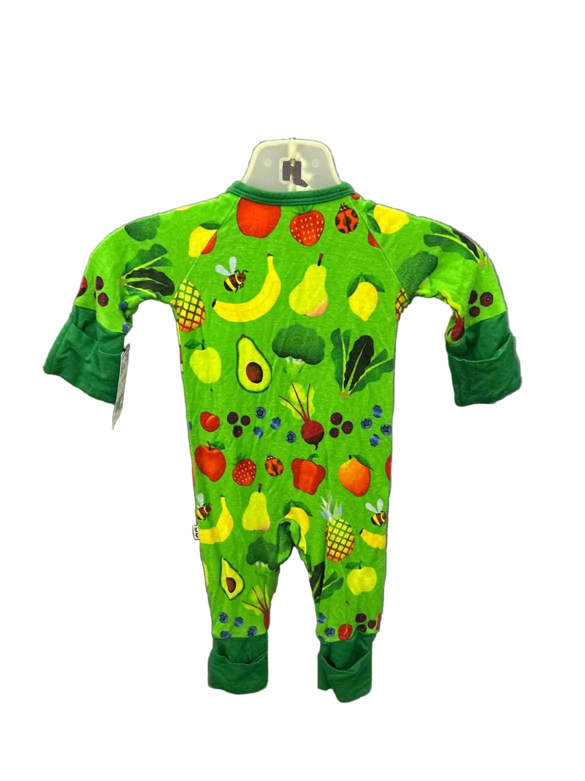 Little Sleepies (A) Green Print Infant Size Preemie 1PCSleepwear