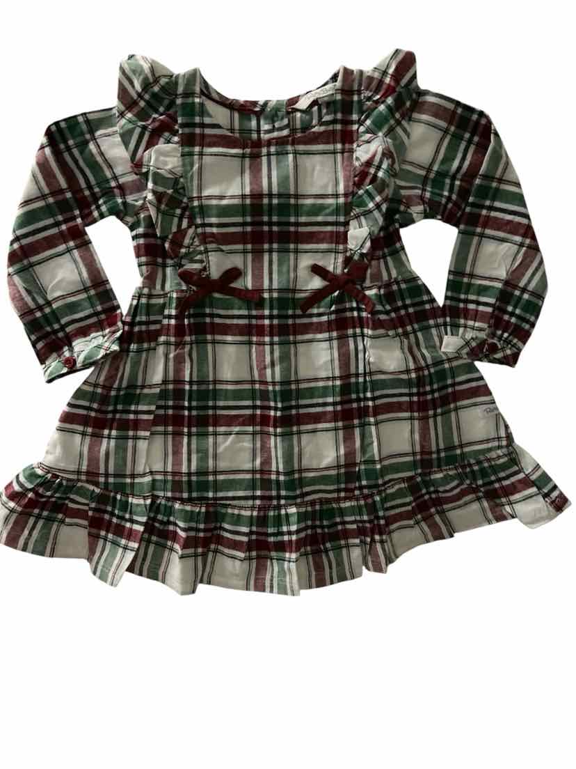 Ruffle Butts and Rugg (B) Maroon Toddler Size 3T CasualDress