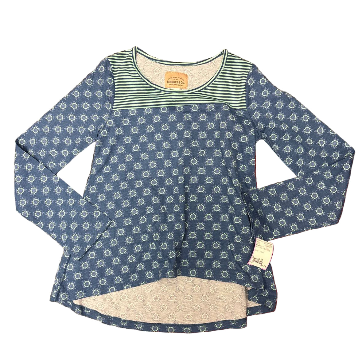 Roebuck & Co Blue Youth Size 10-12 LSTop