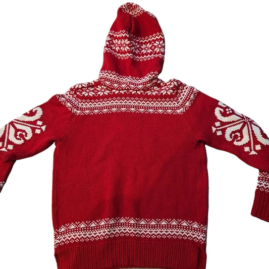 Polo Ralph Lauren (A) Red Cream Youth Size 8-10 SweaterHeavy
