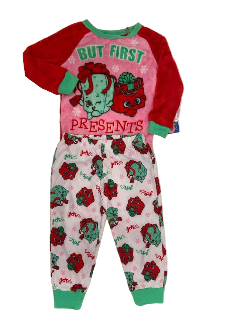 Shopkins Christmas Toddler Size 4 2PCSleepwear