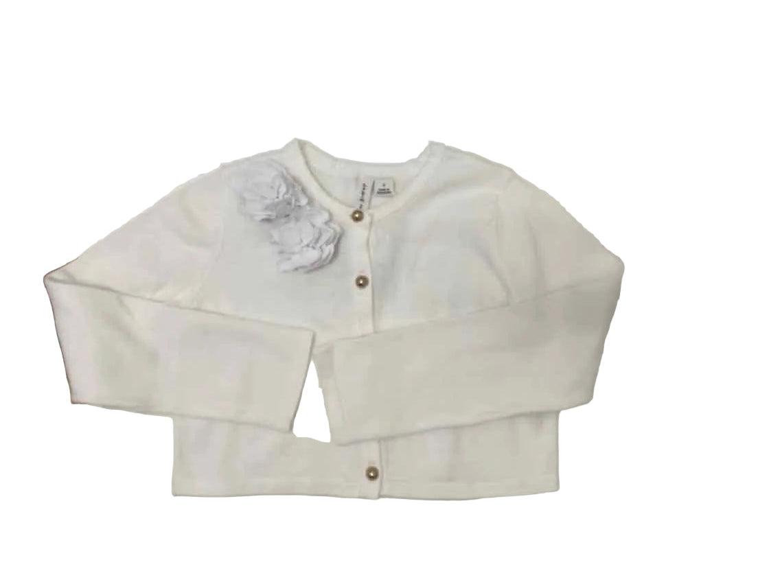 Janie and Jack (A) White Youth Size Small SweaterLight