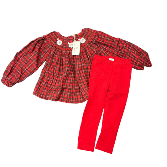 Smockingbird Christmas Toddler Size 4 Casual Dress