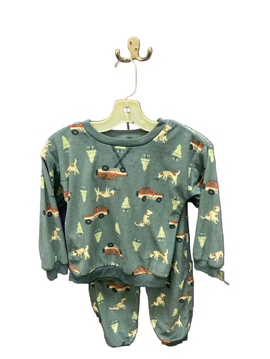 Modern Moments by Gerber (D) Blue Print Toddler Size 4T 2PCSleepwear