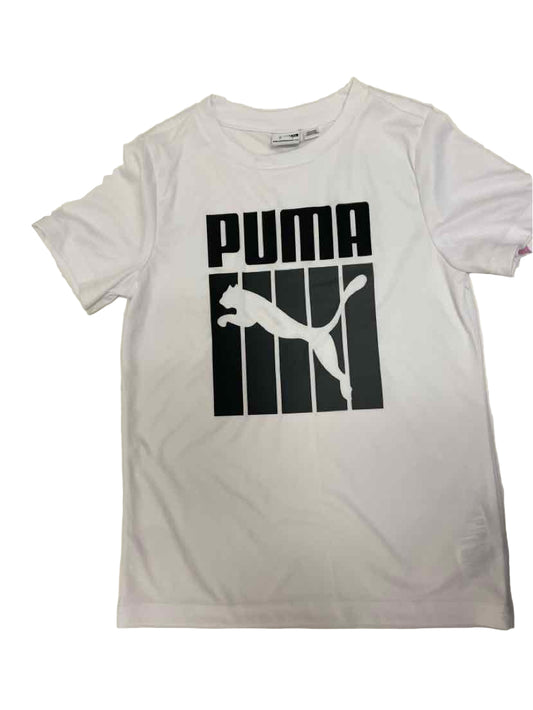 Puma (B) White Youth Size 7 AthleticTopSS