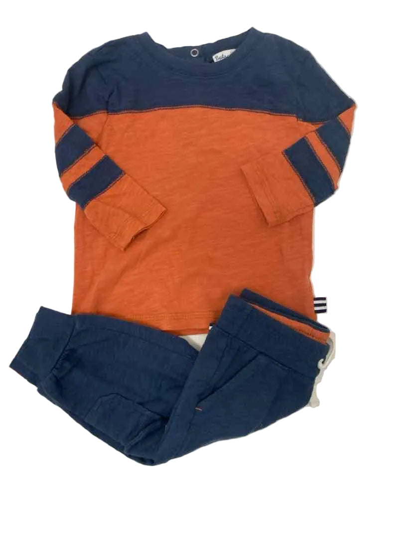splendid Orange Blue Infant Size 3-6 MO 2PC Casual