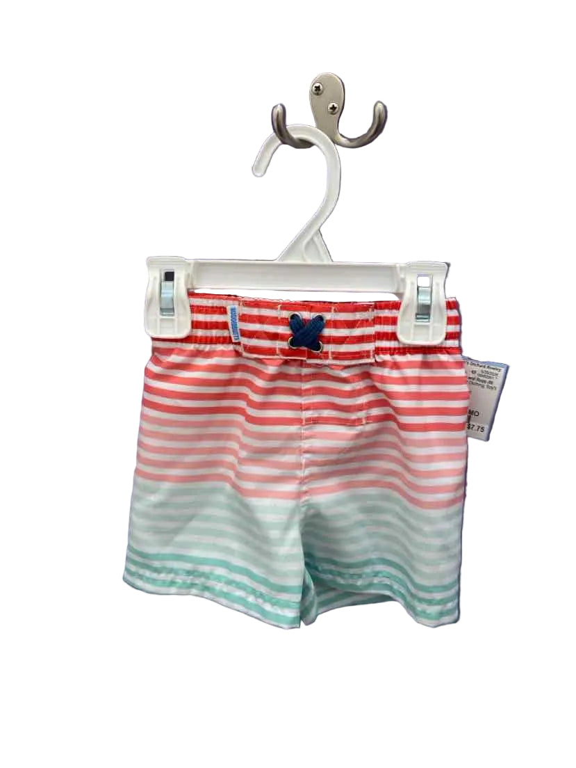 Ruffle Butts and Rugg (B) Stripe Infant Size 6-12 MO SwimTrunks
